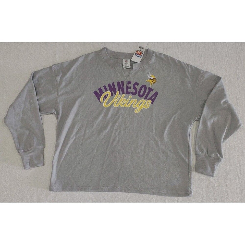 Minnesota Vikings NFL Team Apparel Women's Lightweight Sweatshirt Size Medium